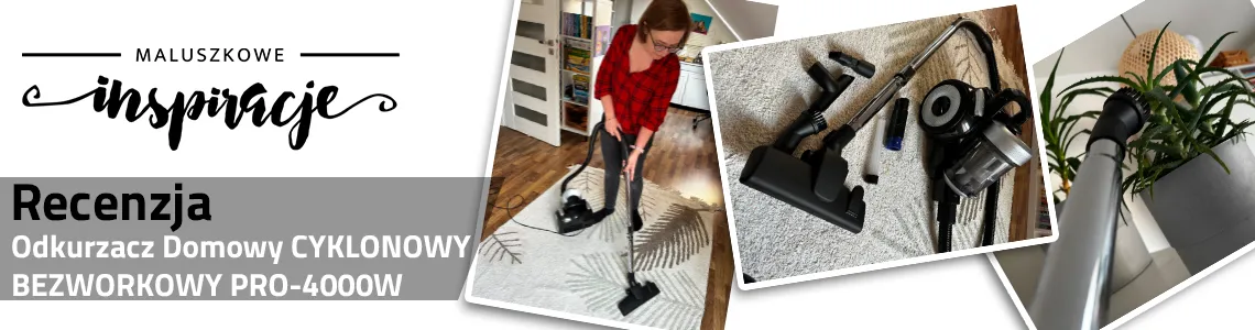 Odkurzacz Domowy CYKLONOWY BEZWORKOWY PRO-4000W