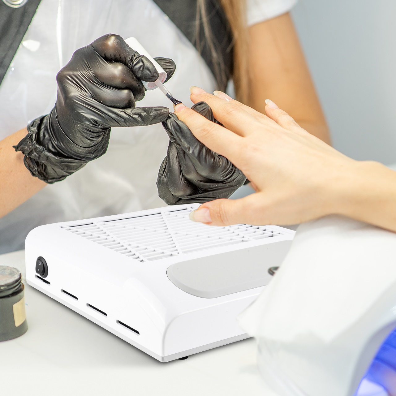 Pochłaniacz Pyłu Do Paznokci Bezworkowy 80W