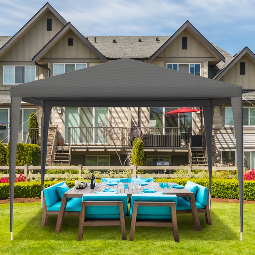 Namiot Ogrodowy Pawilon Handlowy Dach 3x3 M SZARY