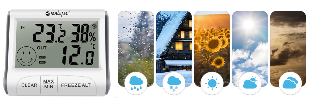 Stacja Pogodowa Bezprzewodowa Termometr Higrometr Daily900M