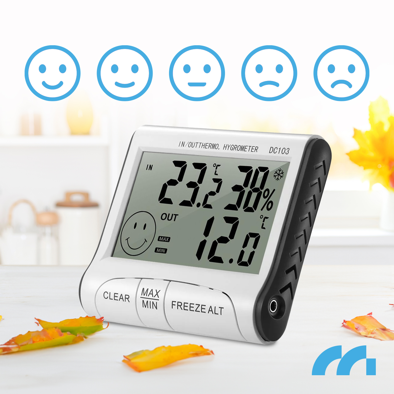 Stacja Pogodowa Bezprzewodowa Termometr Higrometr Daily900M