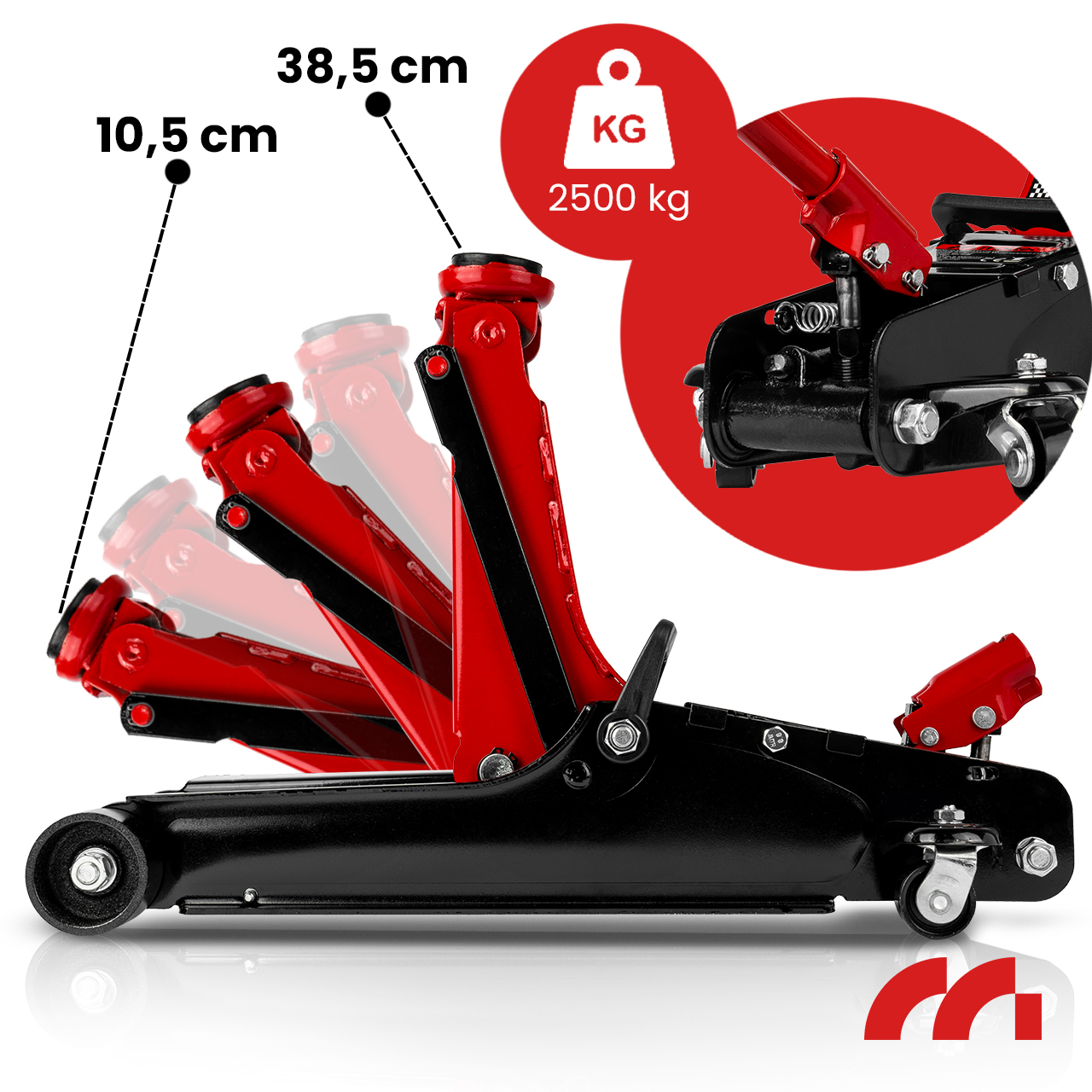 Podnośnik Hydrauliczny Samochodowy Lewarek Żaba MasterJack2500