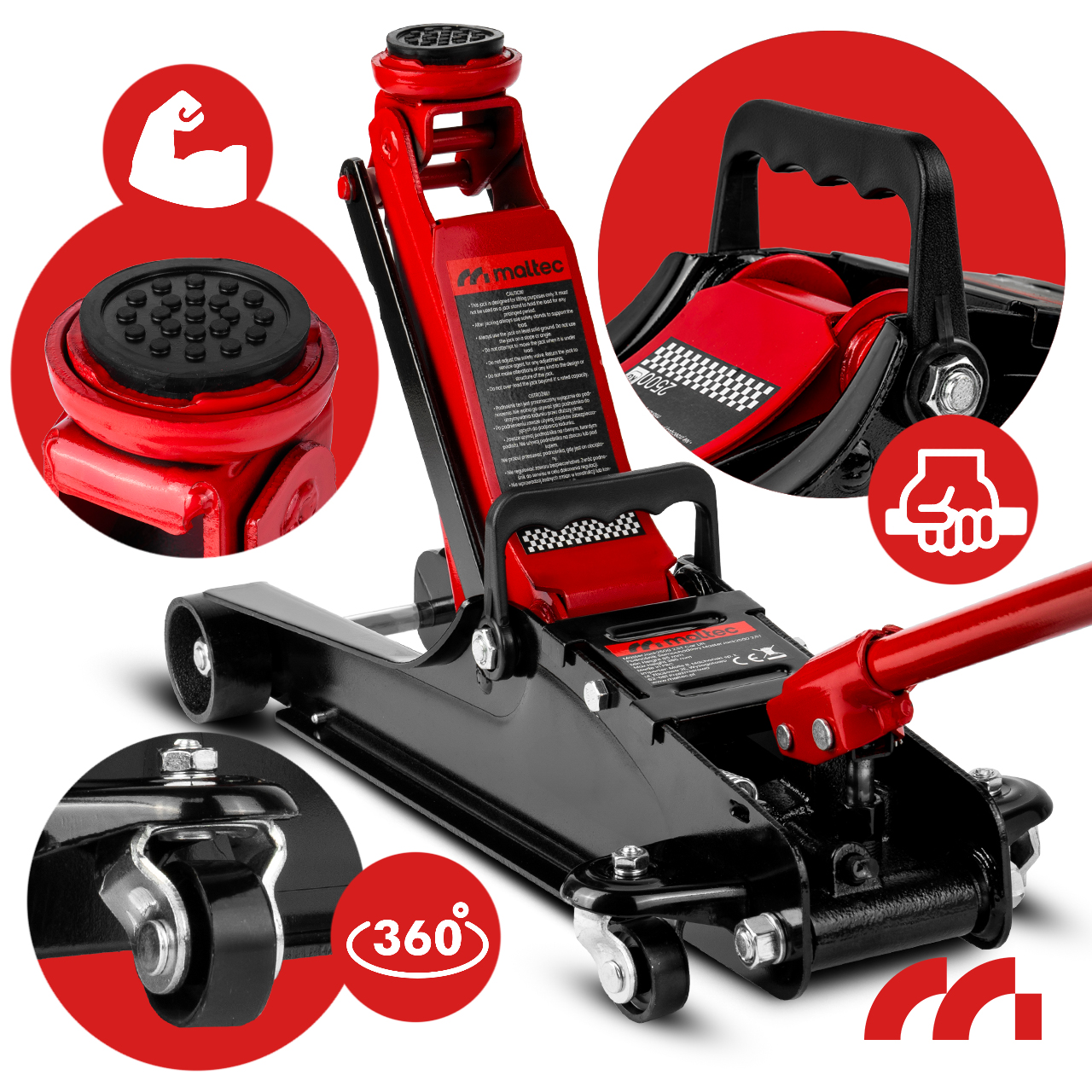 Podnośnik Hydrauliczny Samochodowy Lewarek Żaba MasterJack2500