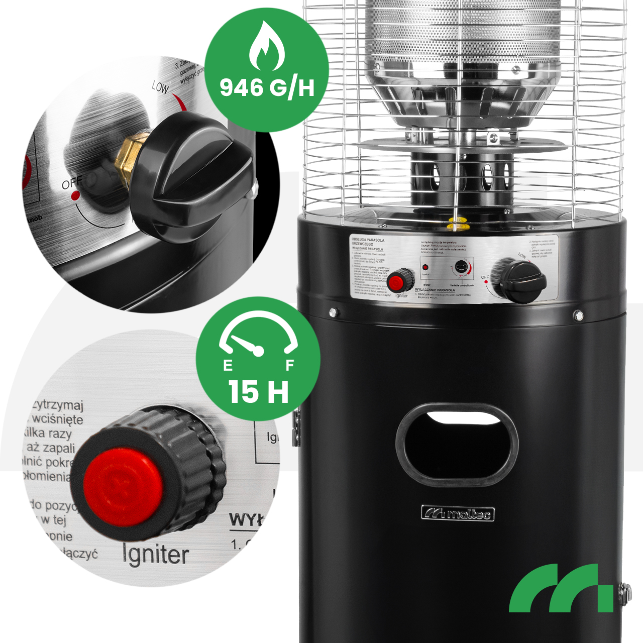 Parasol Grzewczy Gazowy Promiennik Tropical GH295